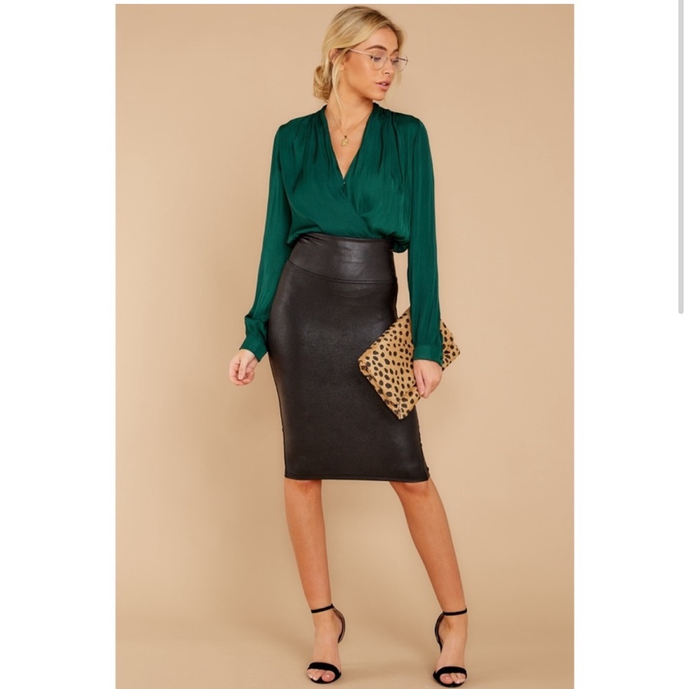 Spanx faux leather skirt! New with tags, never worn.